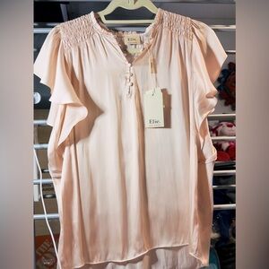 Elie Tahari blouse, color pink, size Large. Brand new.